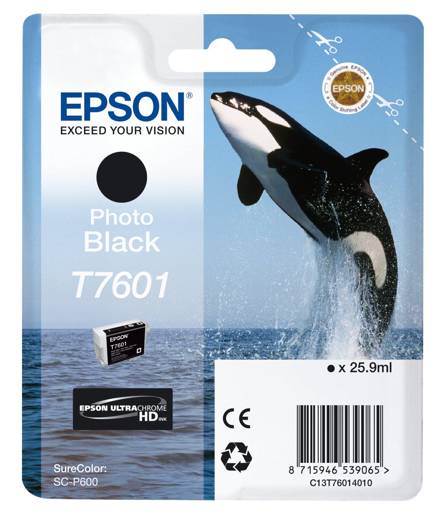 Genuine Epson T7601 Photo Black Ink Cartridge