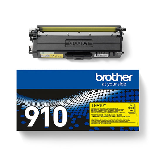 Genuine Brother TN910Y (TN-910Y) Yellow Toner Cartridge (VAT included)
