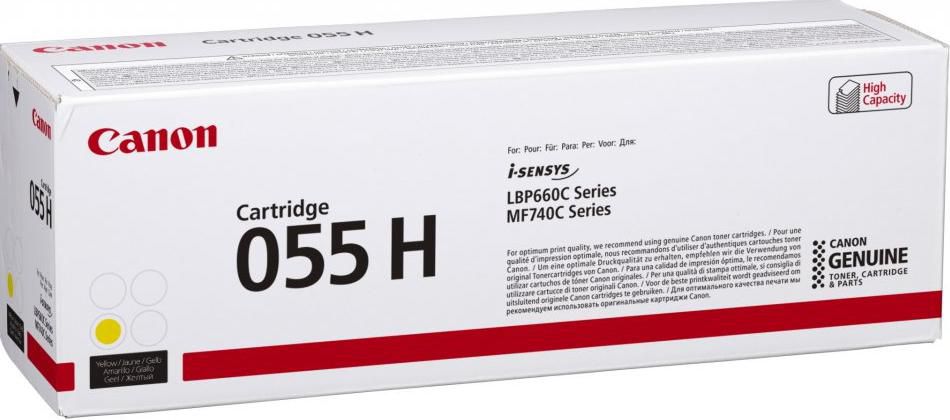 Genuine Canon 055HY (3017C002) Yellow Toner Cartridge (VAT included)