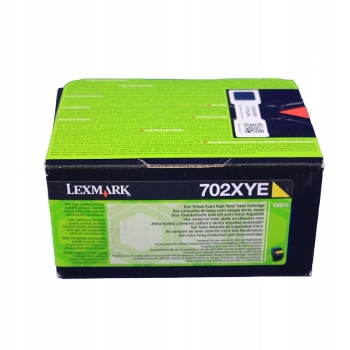 Genuine Lexmark 70C2XYE (702XYE)  Yellow Toner Cartridge (VAT included)