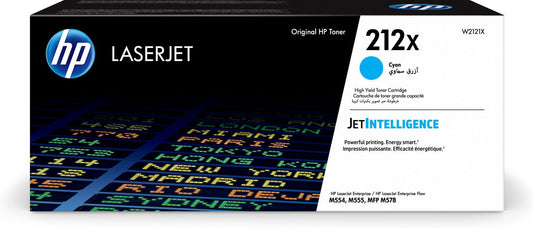Genuine HP W2121X (212X) Cyan Toner Cartridge (VAT included)