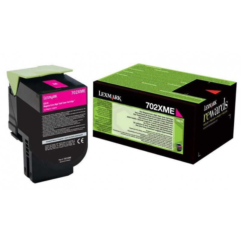 Genuine Lexmark 70C2XME (702XME) Magenta Toner Cartridge (VAT included)