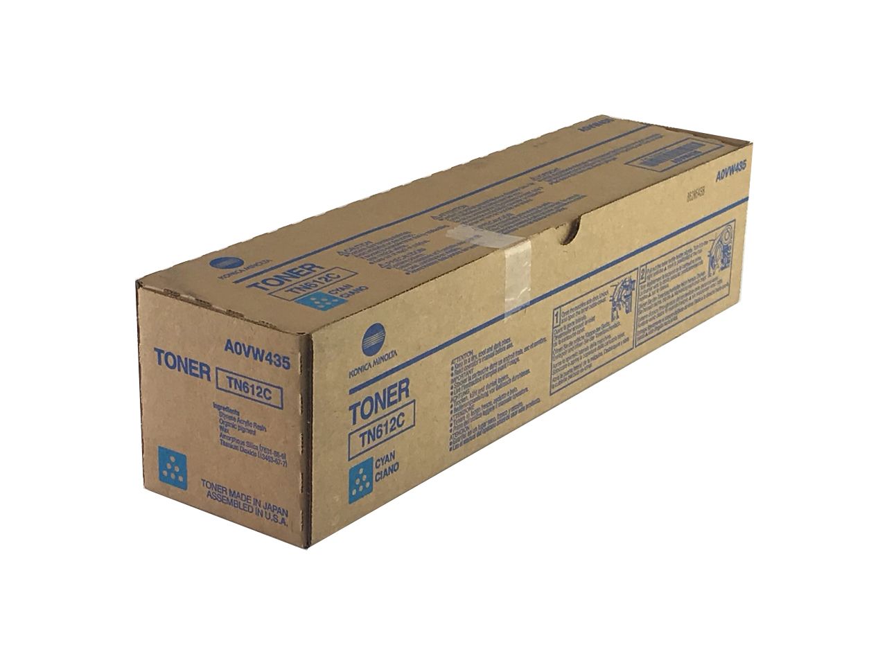 Genuine Konica Minolta TN612C (A0VW450) Cyan Toner Cartridge (VAT included)