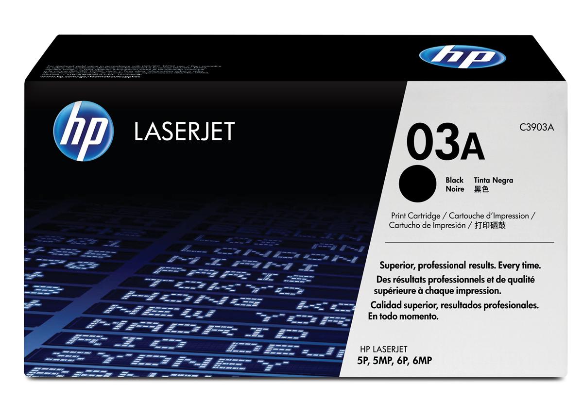Genuine HP C3903A (03A) Black Printer Toner Cartridge