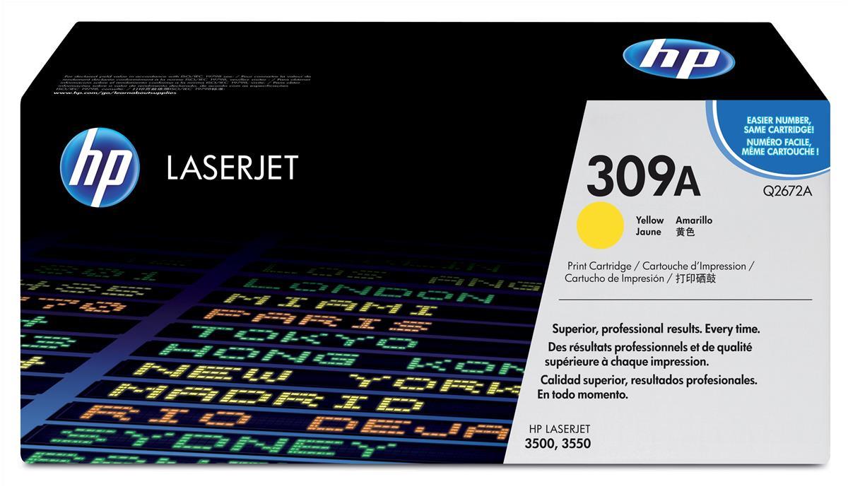 Genuine HP Q2672A (309A) Yellow Toner Cartridge (VAT included)