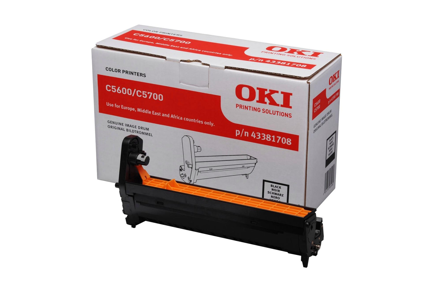 Genuine Oki 43381708 (C5600/C5700) Black Drum Unit (VAT included)