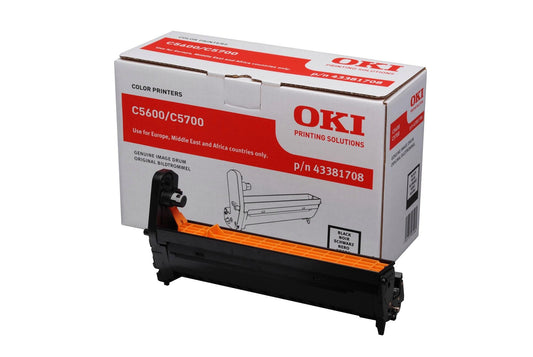 Genuine Oki 43381708 (C5600/C5700) Black Drum Unit (VAT included)
