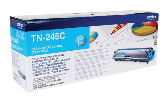 Genuine Brother TN245C Cyan Printer Toner Cartridge