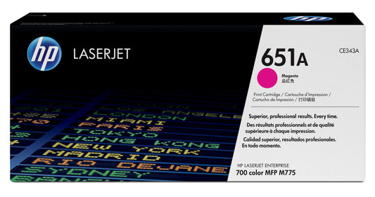 Genuine HP CE343A (651A) Magenta Toner Cartridge (VAT included)