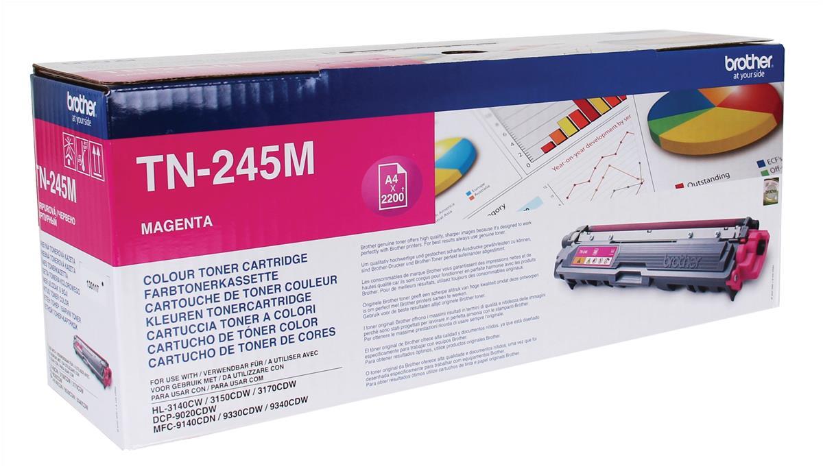 Genuine Brother TN245M Magenta Printer Toner Cartridge