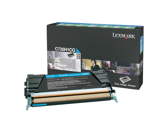 Genuine Lexmark C736H1CG  Cyan Toner Cartridge (VAT included)