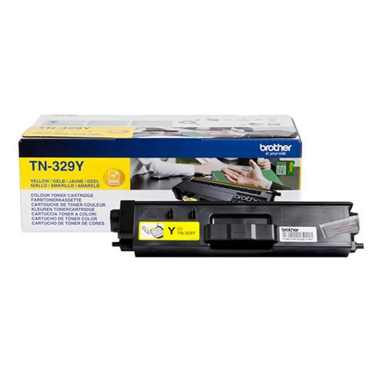 Genuine Brother TN329Y (TN-329Y) Yellow Toner Cartridge (VAT included)