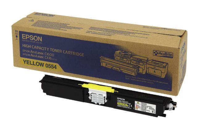 Genuine Epson S050554 (C13S050554) Yellow Toner Cartridge (VAT included)
