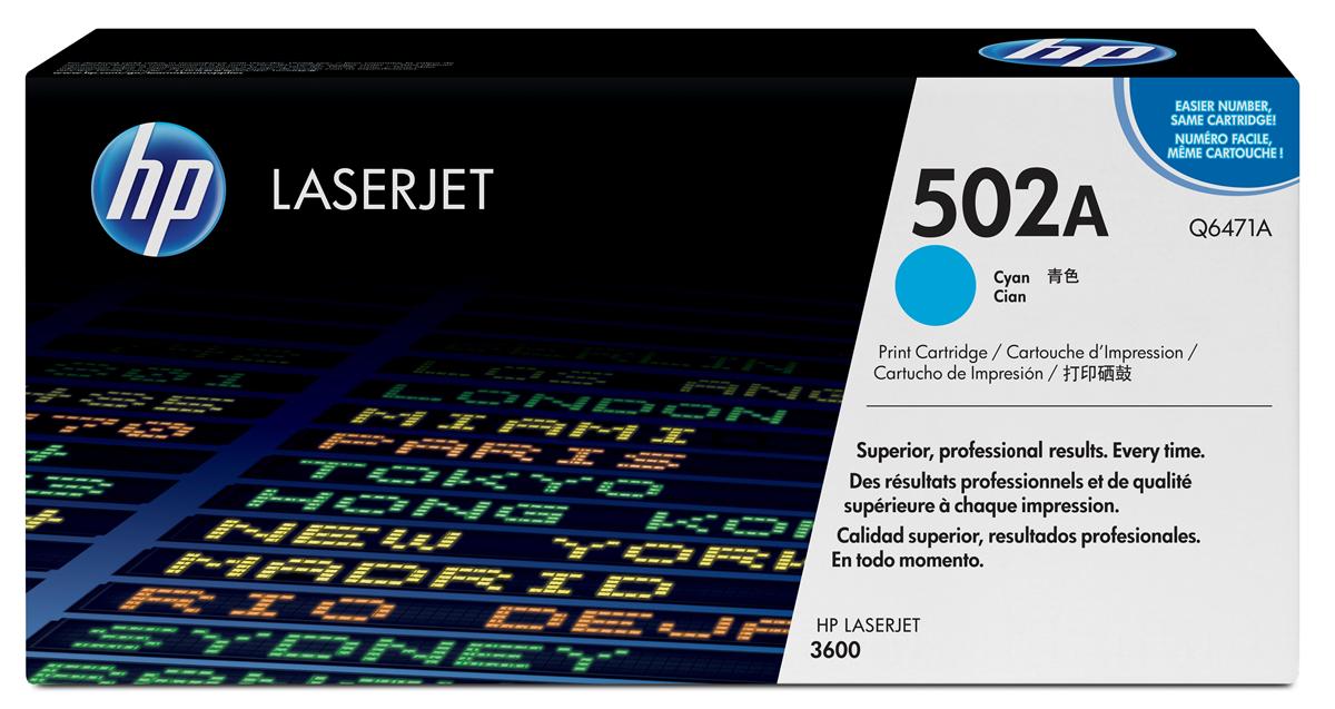 Genuine HP Q6471A (502A) Cyan Toner Cartridge (VAT included)
