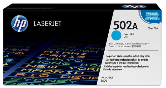 Genuine HP Q6471A (502A) Cyan Toner Cartridge (VAT included)
