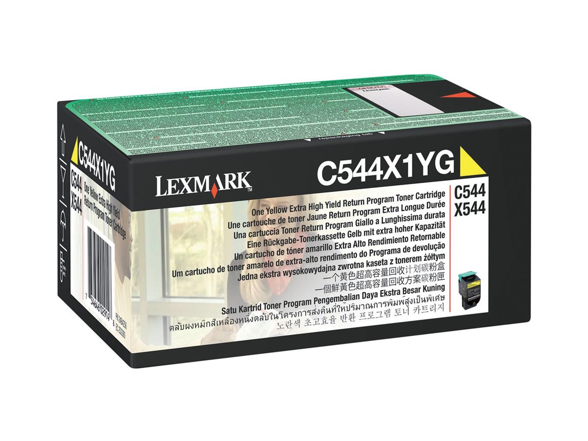 Genuine Lexmark C544X1YG  Yellow Toner Cartridge (VAT included)