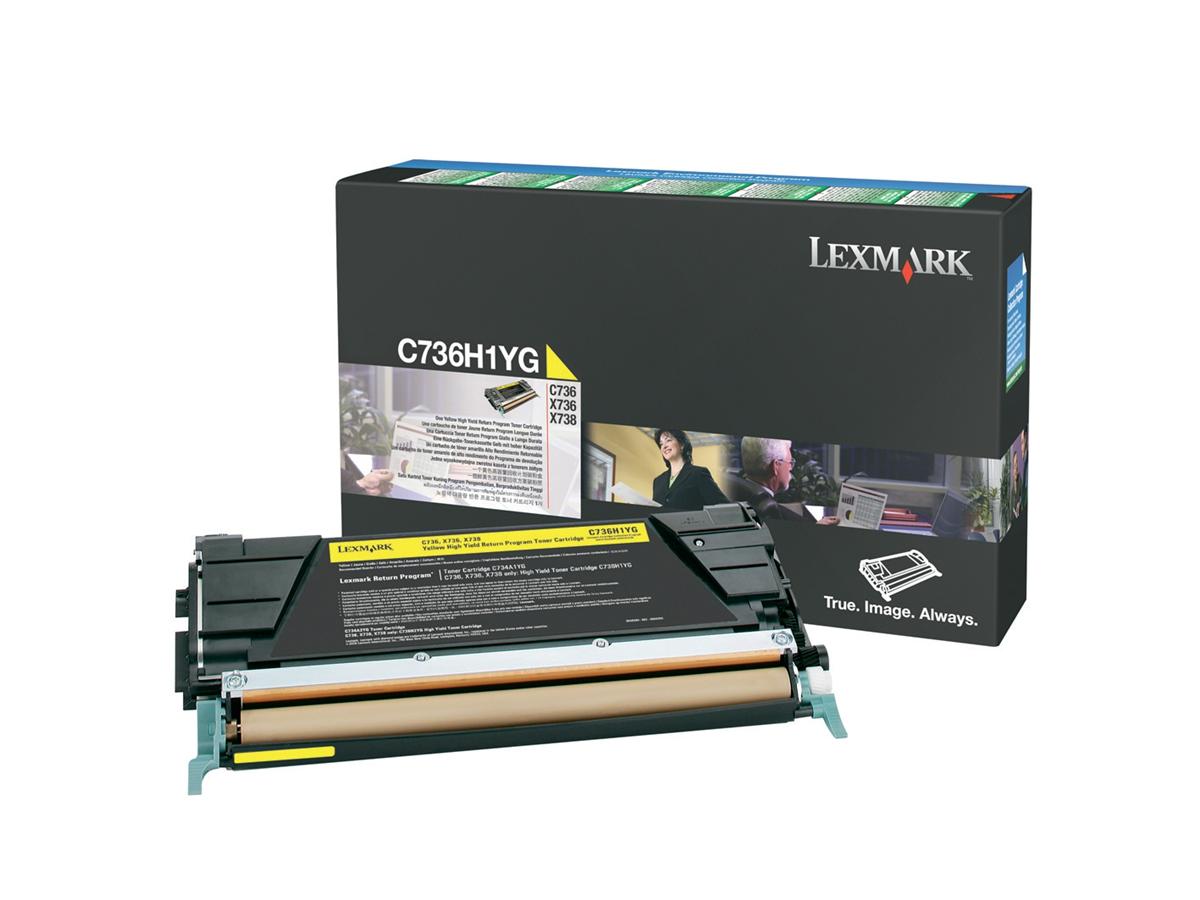 Genuine Lexmark C736H1YG  Yellow Toner Cartridge (VAT included)