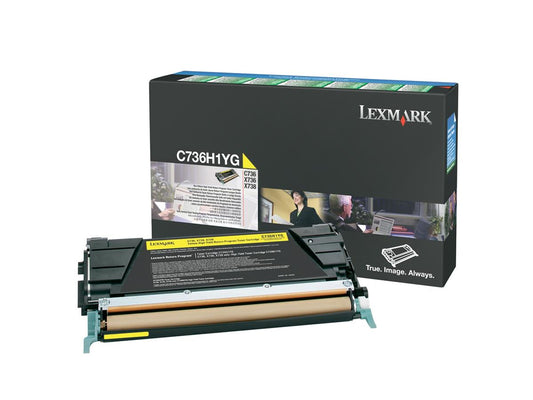 Genuine Lexmark C736H1YG  Yellow Toner Cartridge (VAT included)