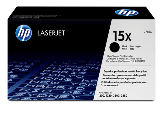 Genuine HP C7115X (15X) Black Toner Cartridge (VAT included)