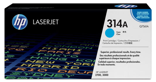 Genuine HP Q7561A (314A) Cyan Toner Cartridge (VAT included)