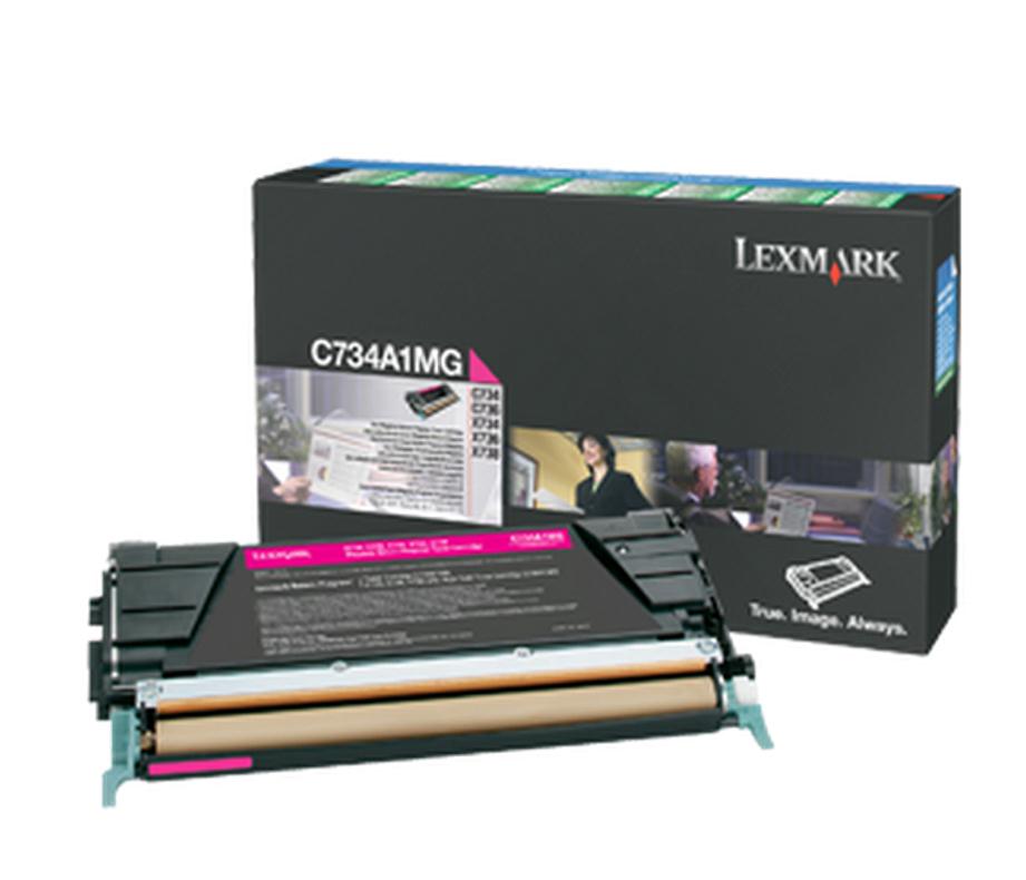 Genuine Lexmark C734A1MG  Magenta Toner Cartridge (VAT included)