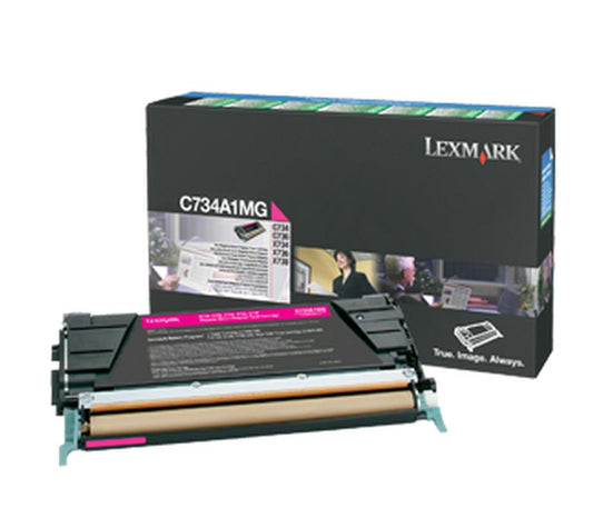 Genuine Lexmark C734A1MG  Magenta Toner Cartridge (VAT included)