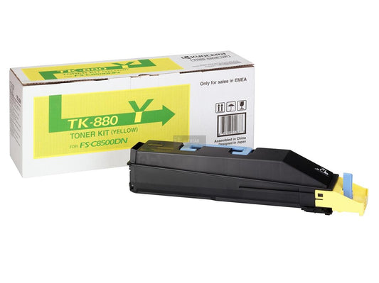 Genuine Kyocera TK-880Y (1T02KAANL0) Yellow Toner Cartridge (VAT included)