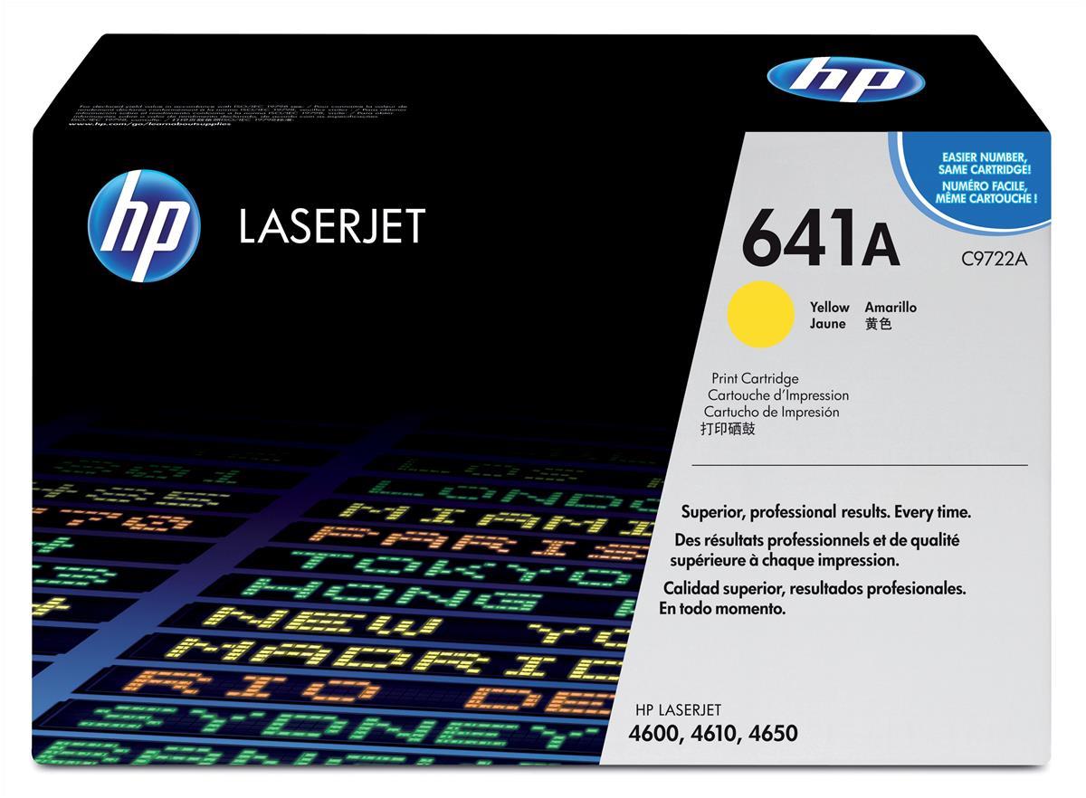 Genuine HP C9722A (641A) Yellow Toner Cartridge (VAT included)