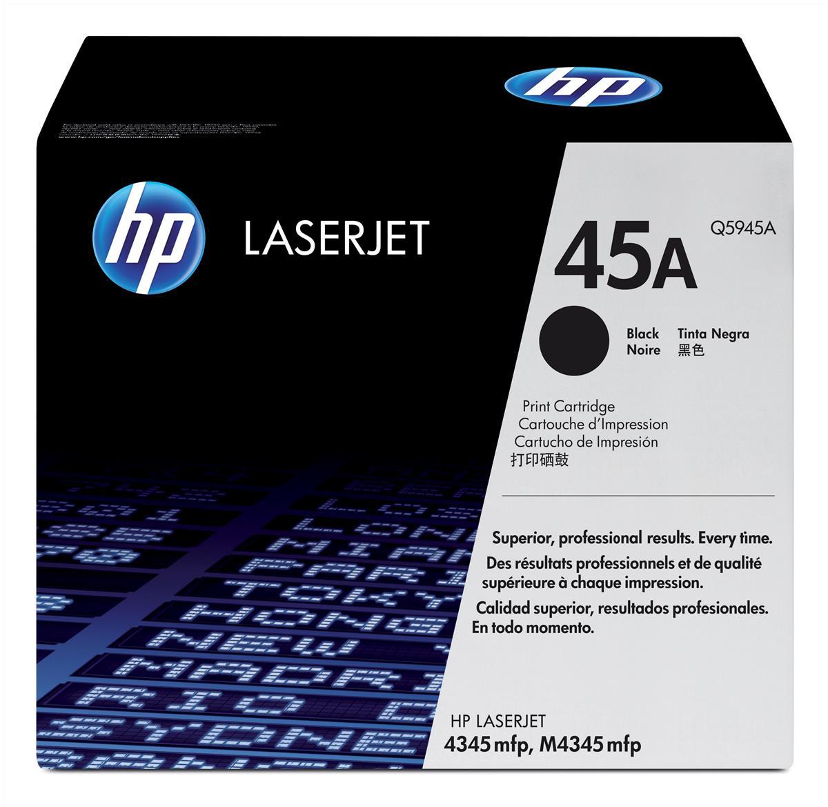 Genuine HP Q5945A (45A) Black Toner Cartridge (VAT included) – Ink Robot