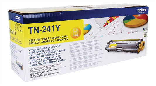 Genuine Brother TN241Y Yellow Toner Cartridge