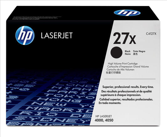 Genuine HP C4127X (27X) Black High Yield Printer Toner Cartridge