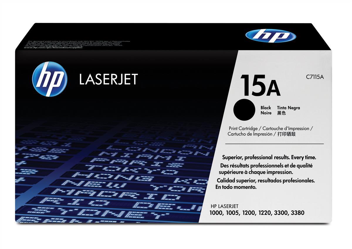 Genuine HP C7115A (15A) Black Toner Cartridge (VAT included)