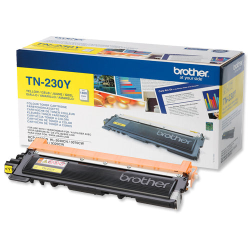 Genuine Brother TN230Y (TN-230Y) Yellow Toner Cartridge (VAT included)