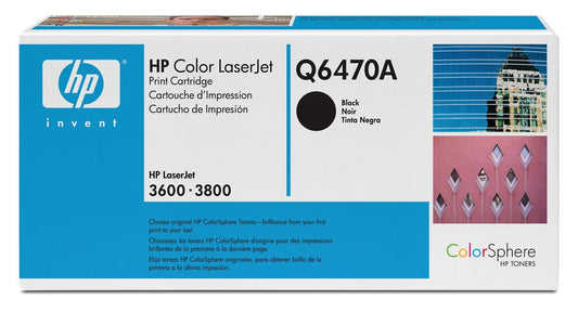Genuine HP Q6470A (501A) Black Toner Cartridge (VAT included)
