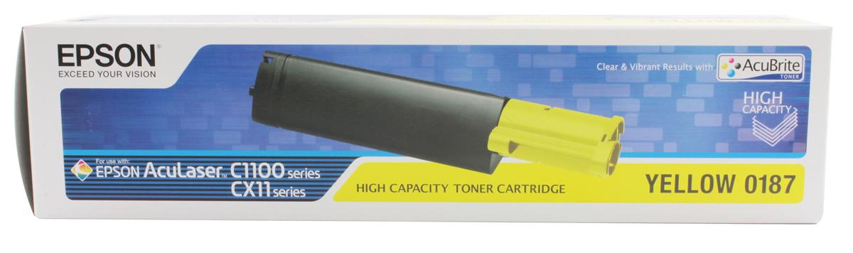 Genuine Epson S050187 (C13S050187) Yellow Toner Cartridge (VAT included)