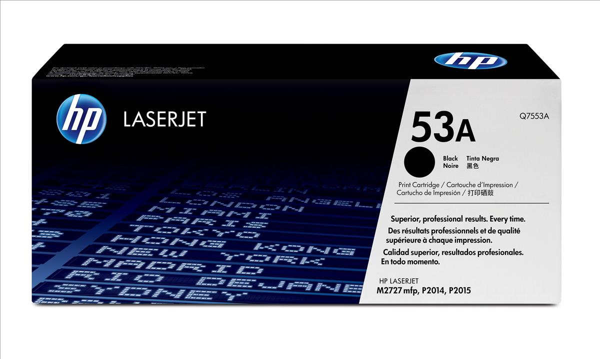 Genuine HP Q7553A (53A) Black Toner Cartridge (VAT included)