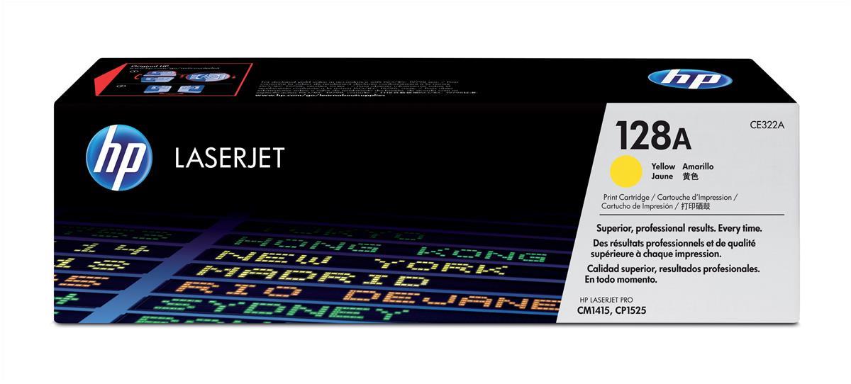 Genuine HP CE322A (128A) Yellow Toner Cartridge (VAT included)