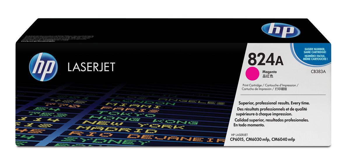 Genuine HP CB383A (824A) Magenta Printer Toner Cartridge