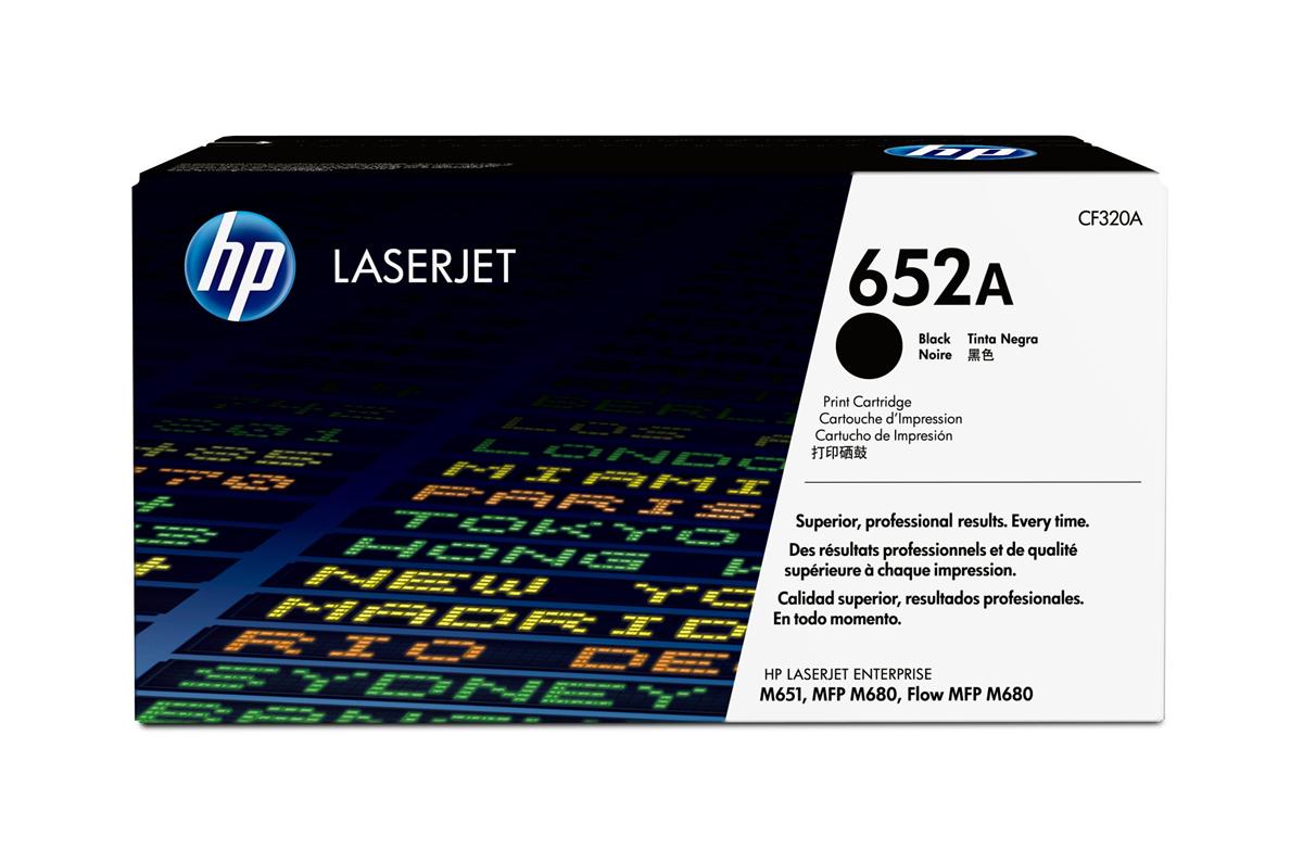 Genuine HP CF320A (652A) Black Toner Cartridge
