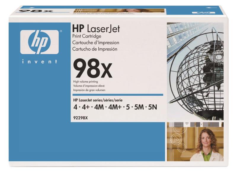 Genuine HP 92298X (98X) Black Printer Toner Cartridge