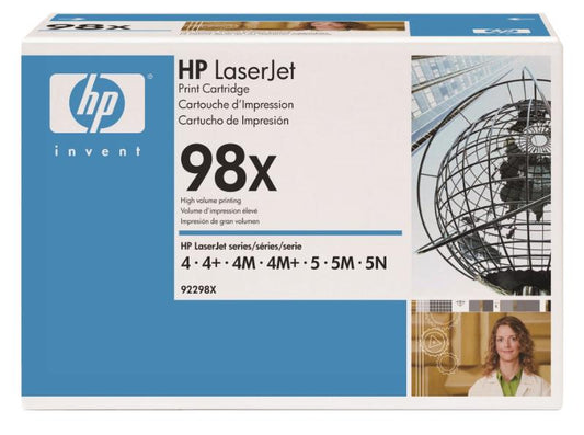 Genuine HP 92298X (98X) Black Printer Toner Cartridge