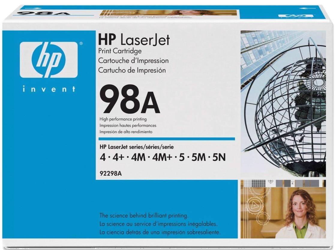 Genuine HP 92298A (98A) Black Printer Toner Cartridge