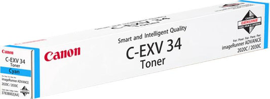 Genuine Canon C-EXV34C (3783B002) Cyan Toner Cartridge (VAT included)