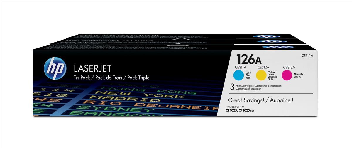 Genuine HP CF341A (126A) Multipack Toner Cartridge (VAT included) – Ink ...