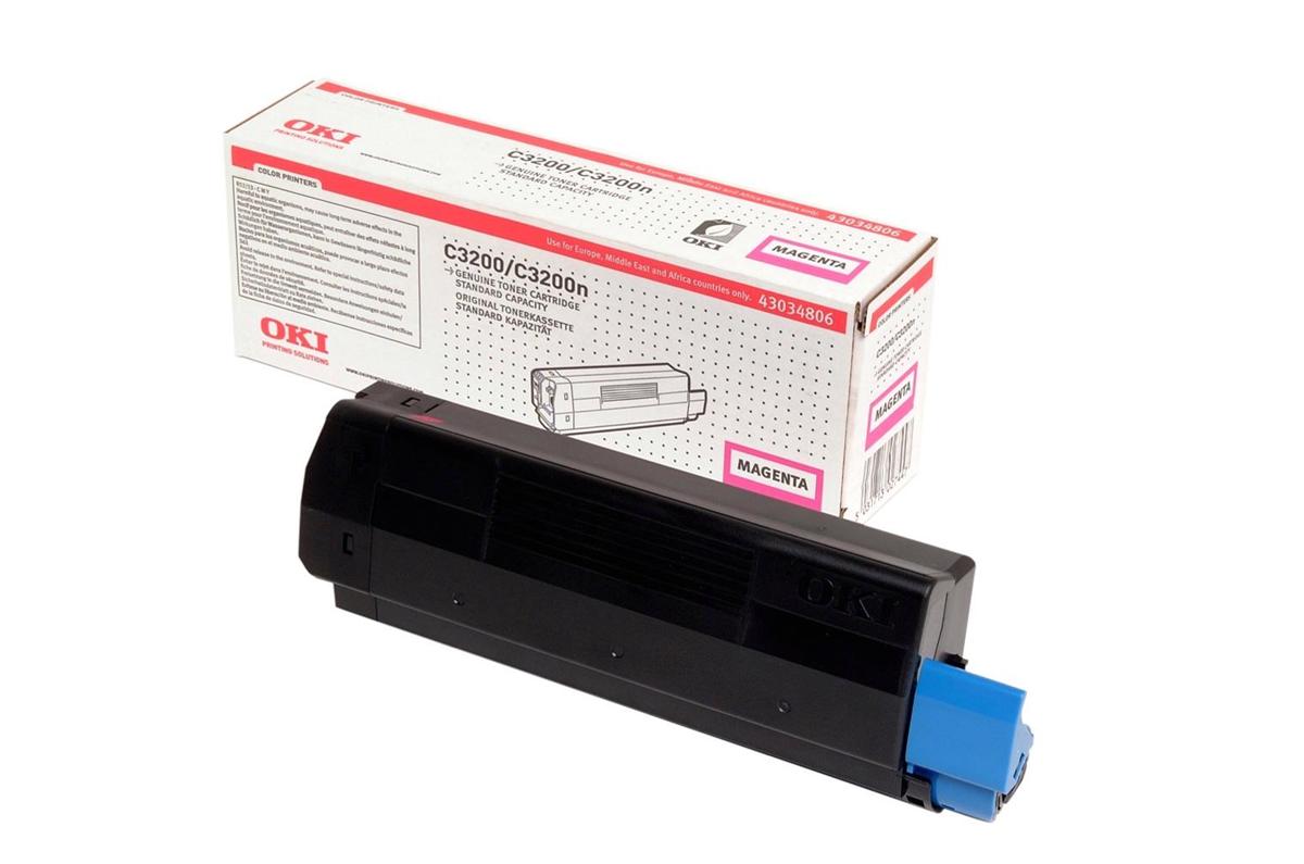 Genuine OKI 43034806 (C3200) Magenta Toner Cartridge (VAT included)