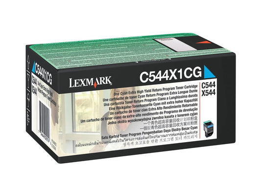 Genuine Lexmark C544X1CG  Cyan Toner Cartridge (VAT included)
