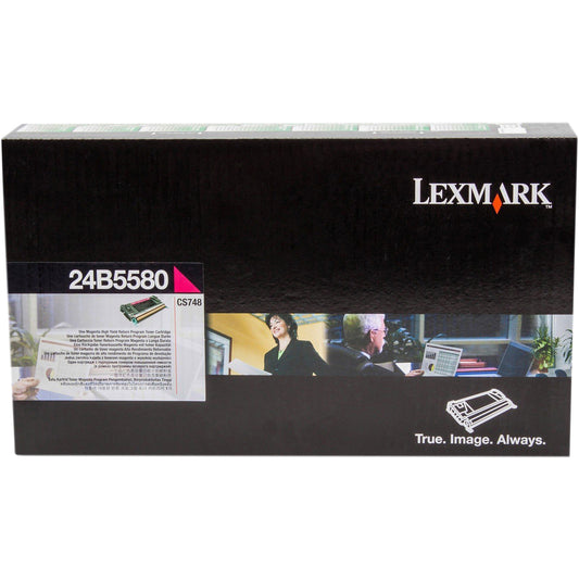 Genuine Lexmark 24B5580  Magenta Toner Cartridge (VAT included)