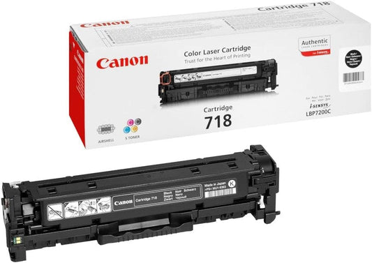 Genuine Canon 718B (2662B002) Black Toner Cartridge (VAT included)
