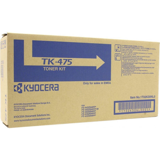Genuine Kyocera TK-475 (1T02K30NL0) Black Toner Cartridge (VAT included)
