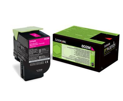Genuine Lexmark 80C20M0 (802M) Magenta Toner Cartridge (VAT included)